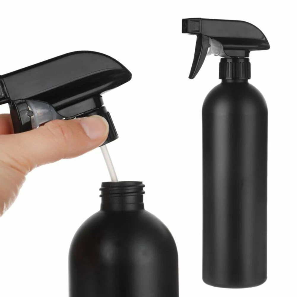 

Plastic Bottle Spray Bottle Hairdressing Multifunction PE Replacement Water Sprayer 1pcs 500ML Black Dispenser