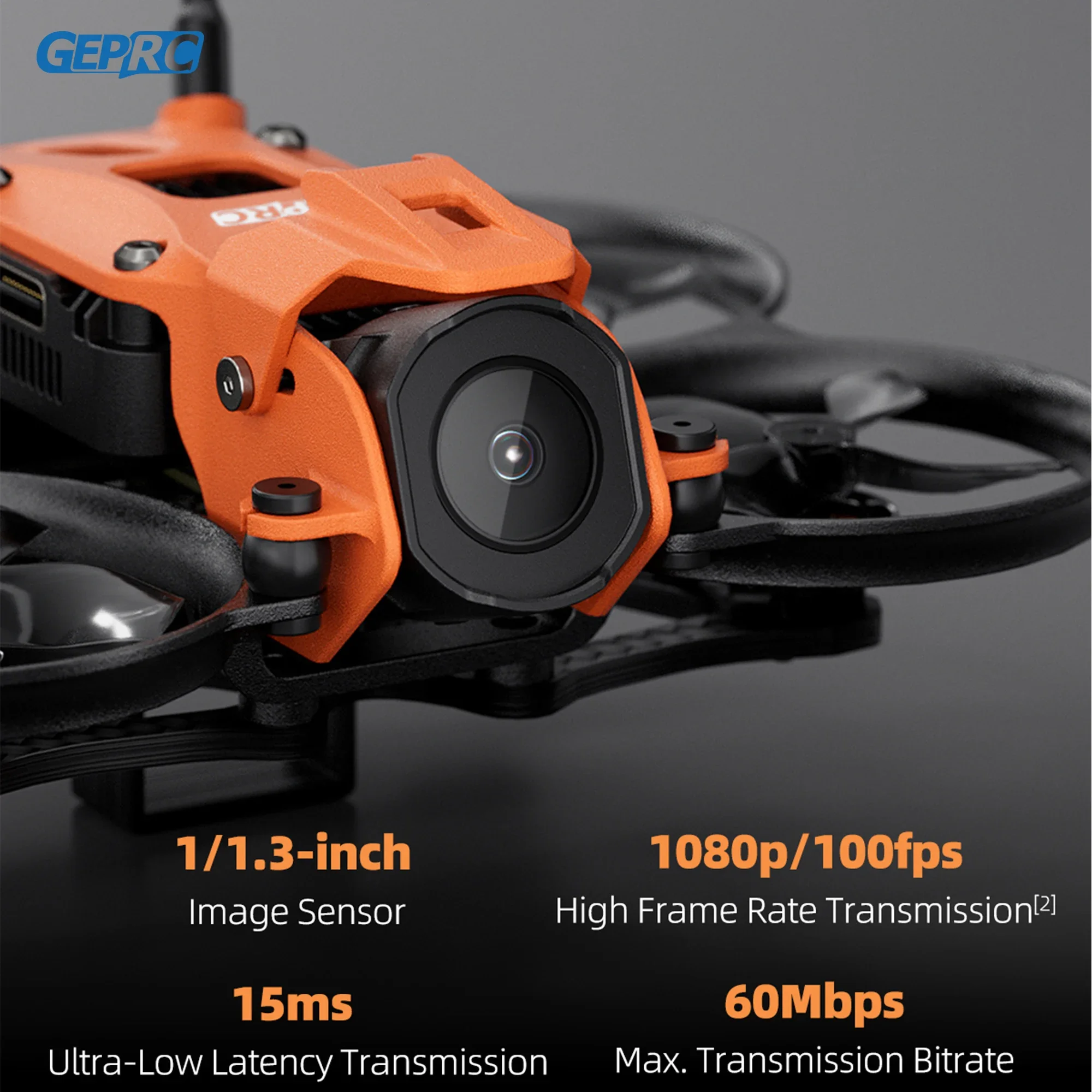 GEPRC DarkStar16 1.6인치 FPV 드론 O4 에어 유닛 프로 14800KV 모터 RC 프리스타일 쿼드콥터 오렌지 그레이 WTFPV SPEEDX2 포함