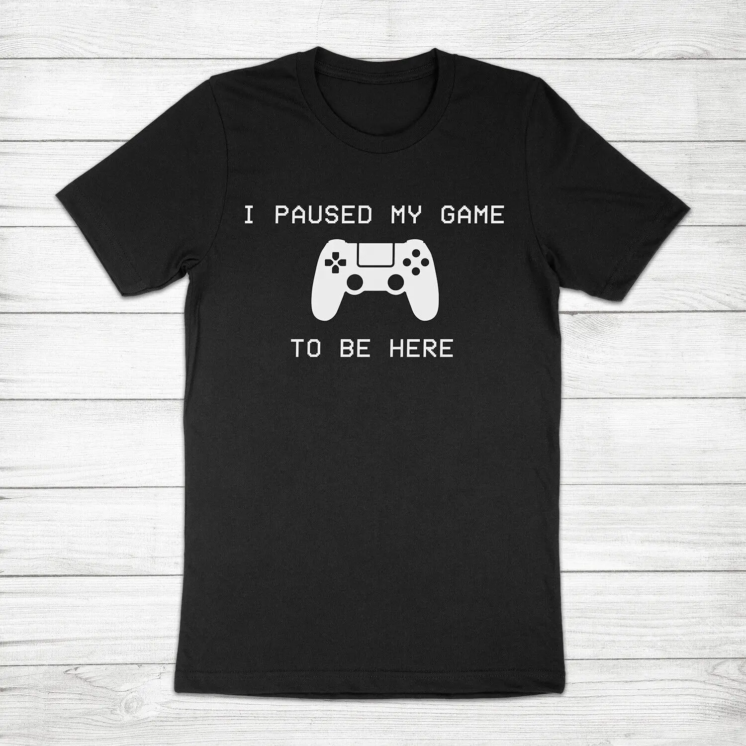 I Paused My Game To Be Here Play 5 Funny Ps5 Station Gamer T-Shirt Unisex Tee
