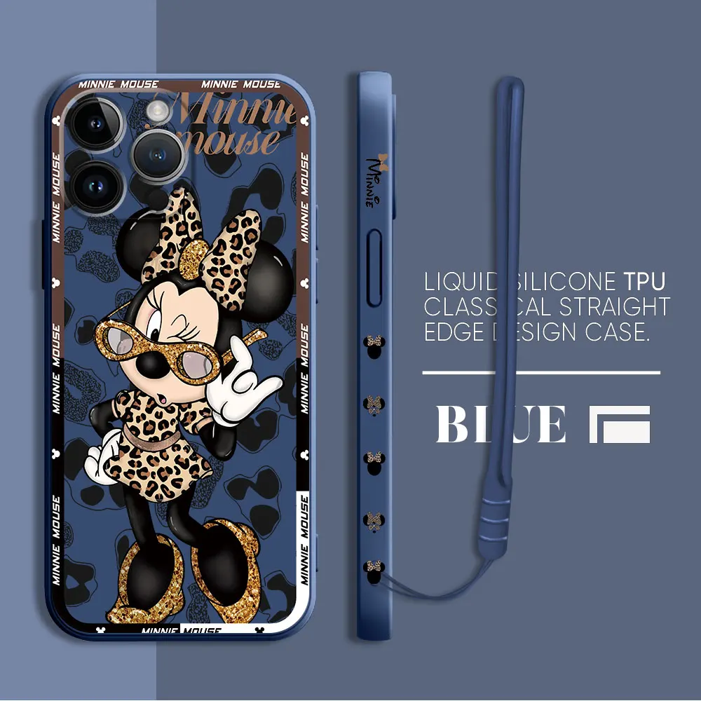 thumbnail image 1 of Funda de silicona suave para teléfono móvil Apple, carcasa de Mickey y Minnie Mouse para iPhone 13 Pro, 8, 7, 12 Mini, XR, 14, ProMax, 11, SE, XS, Max, 15 Plus, 1 of 5