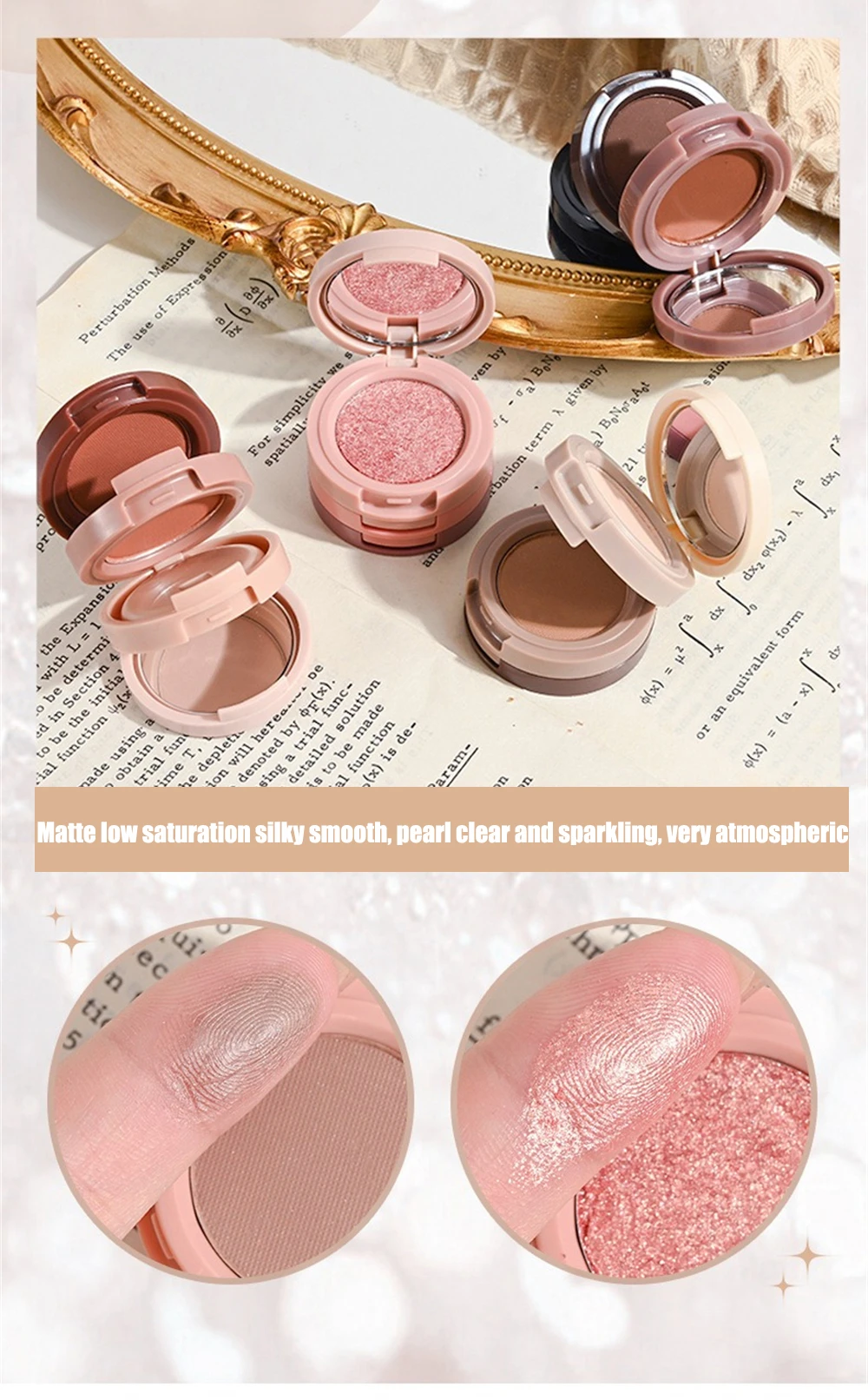 Description Picture 6 of item3-in-1 Makeup Palette Matte Pearlescent Eyeshadow Blush Highlighter Contouring Three-layer All-in-one Palette Brightening Skin