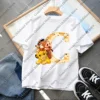 2025 Disney The Lion King Cute Simba Letter A B C D Print Kids T-Shirts Girls Clothes Baby Boys T shirt Summer Children Tops 4