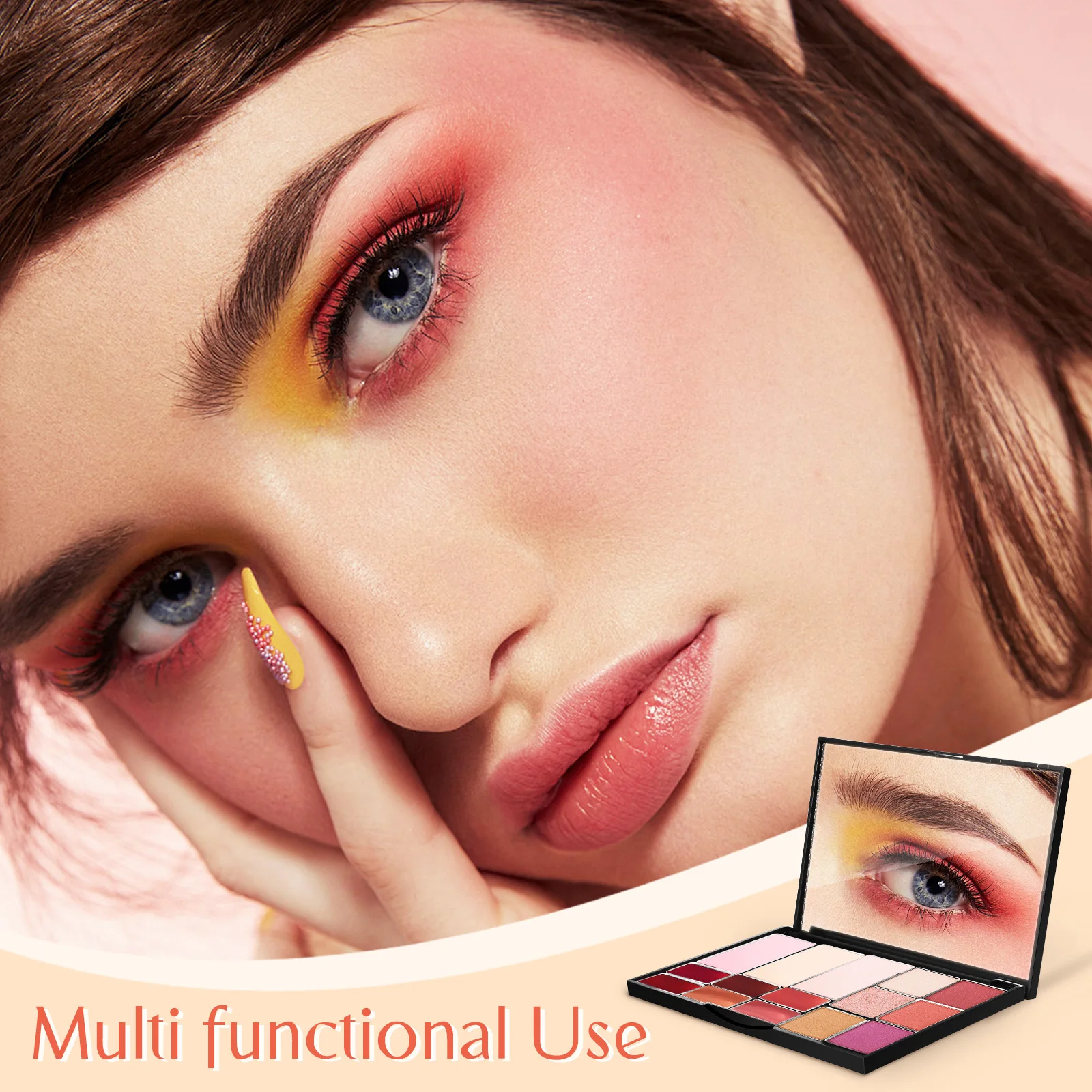 1 Set Empty Eyeshadow Case Magnetic Makeup Palette Empty Makeup Palette Eyeshadow Holder Blusher DIY Box eye shadow plate
