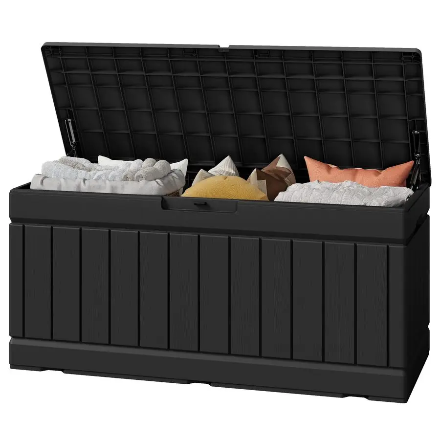 82 Gallon Waterproof Outdoor Storage Box with Lid