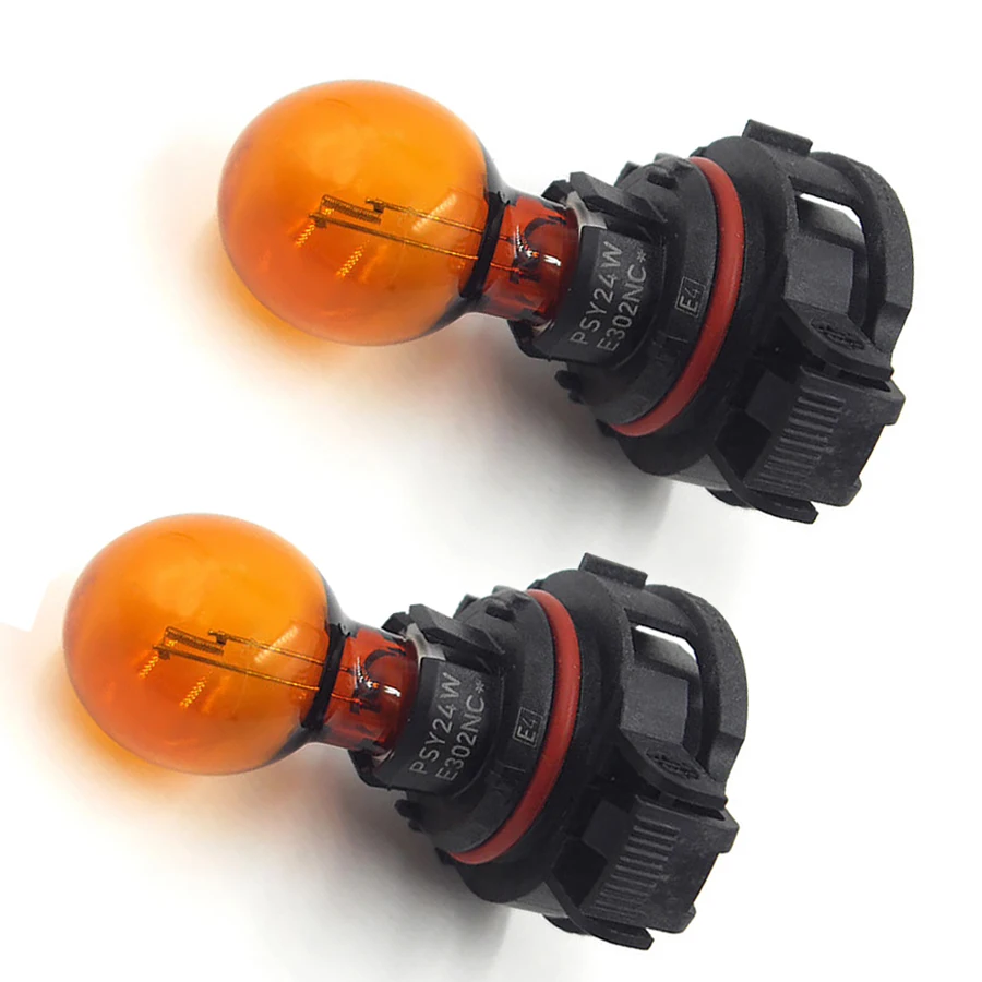 1 Paio 100% Originale Usato Pg20-4 Lampada Alogena Psich24W Per Vw Golf Passat Bmw Audi Indicatori Di Direzione Anteriori Ambra 12V 24W Nessun Errore