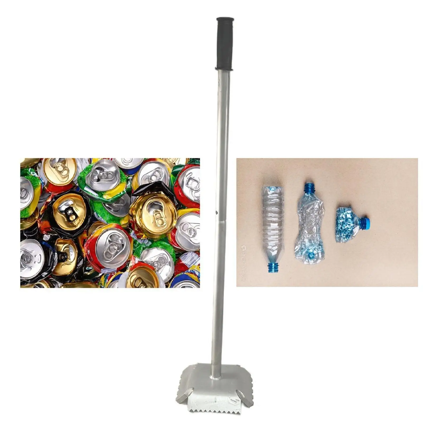 Compactador de basura manual Práctico resistente al desgaste Fácil de usar Herramienta de mano resistente para cocina al aire libre Dumpster Restaurante