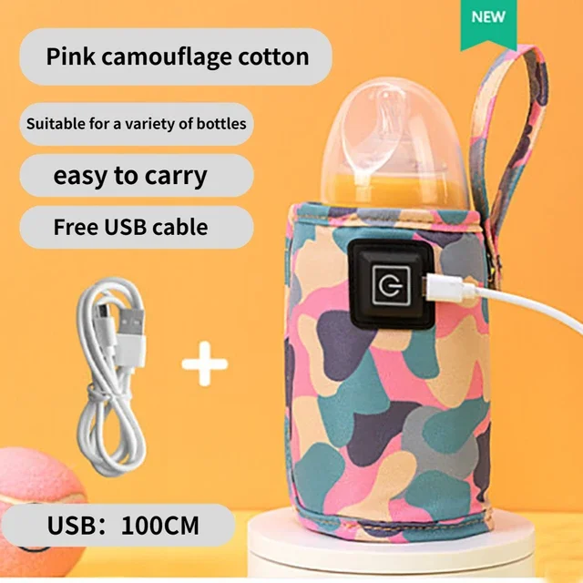 Bottle Warmer Milk Bottle Heater 3-speed Adjustment Baby Bottle Cup Warmer Car Portable USB Outdoor Travel
