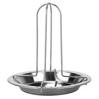Rôtissoire jetable en acier au carbone antiadhésif T1, support de gril à rôtir, assiette jetable grillée, outils de barbecue en plein air de cuisine 5