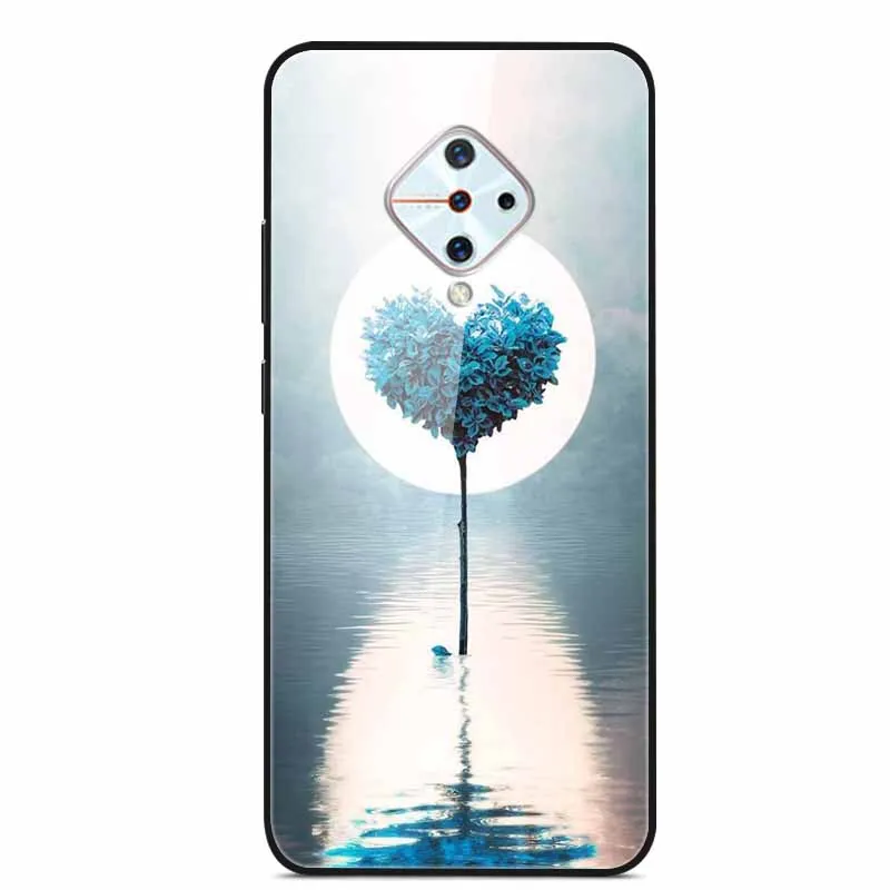 Premium Tempered Glass Back Case with Soft Bumper