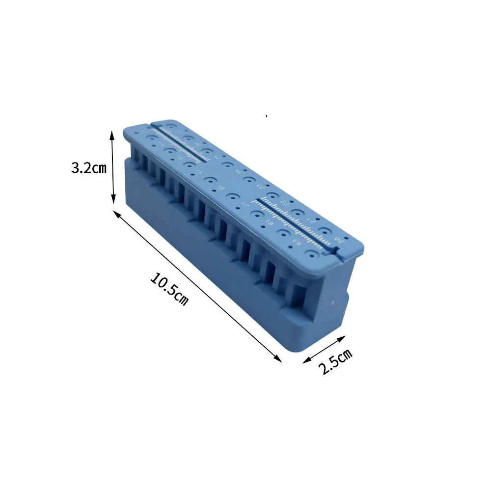 Wrist Endo Measuring Block Endodontic Files Drill Stand Holder Ruler Autoclavable Dental Lab Instrument With 11 Sponge Blocks