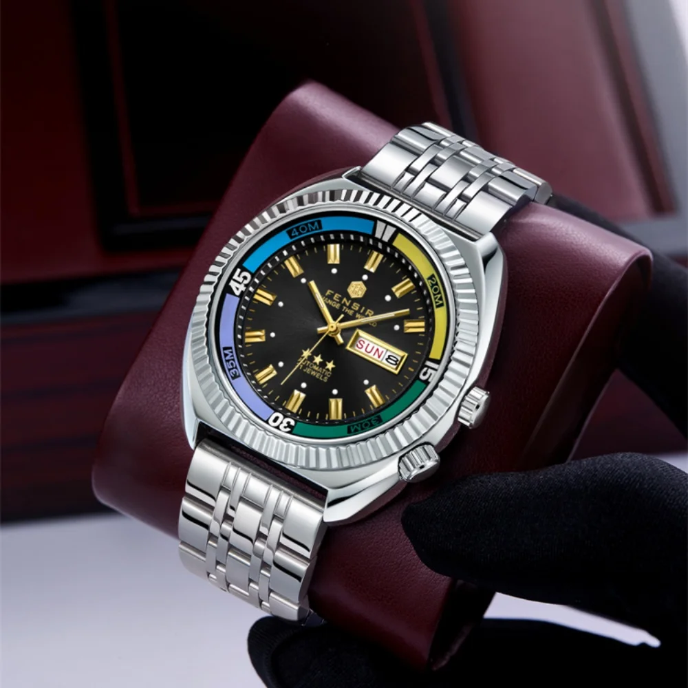 Luxury High-End Men's Watch: European & American Style, Fashionable, Personalized, Waterproof Steel Band, Multifunctional Timepiece