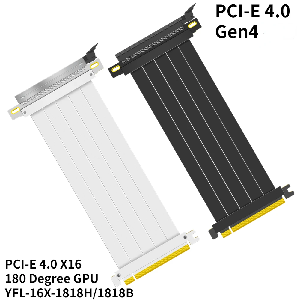 cable-riser-pcie-x16-40-plaque-or-5u-haute-vitesse-fente-pci-express-isabel-40-prolongateur-de-jeu-blinde-flexible-gpu-90-°-180-°