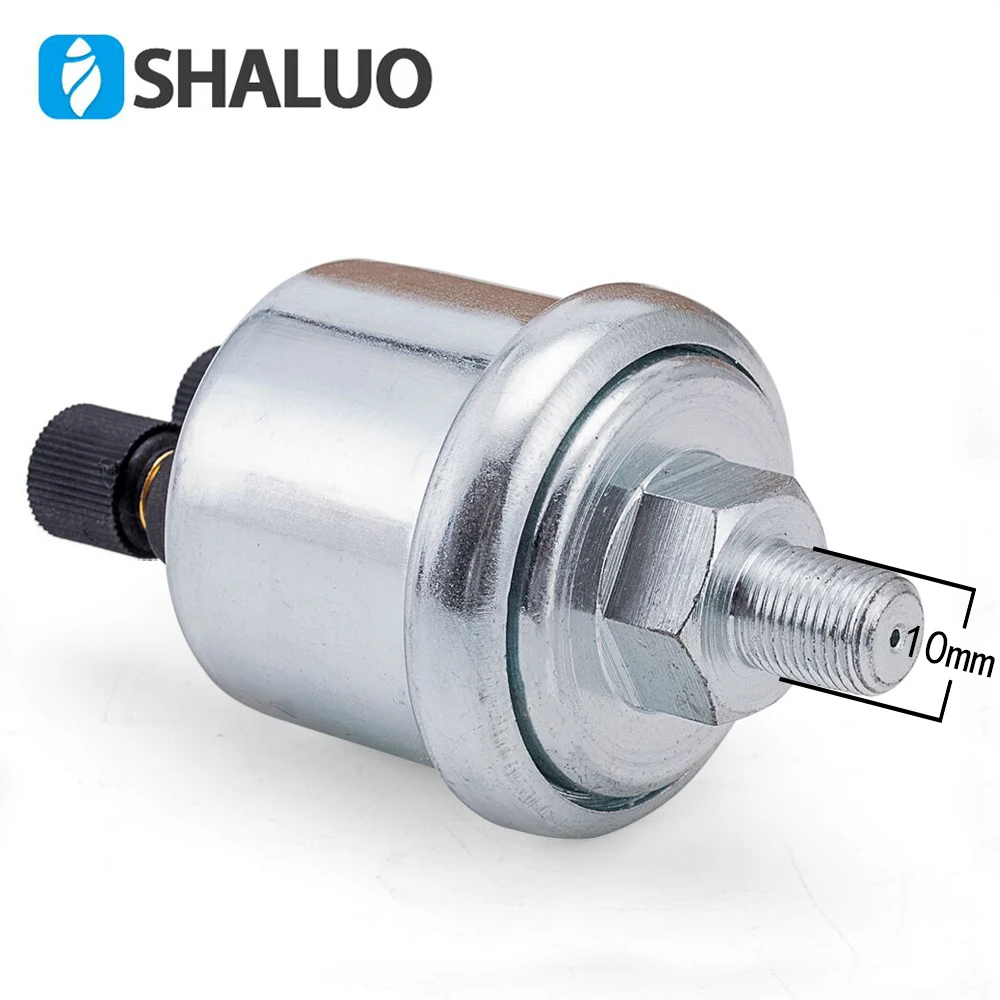 1/8NPT 0-10 bar Diesel Generator VDO Oil Pressure Sensor Electric Generator Stainless Crew Plug Alarm Sensor Plug