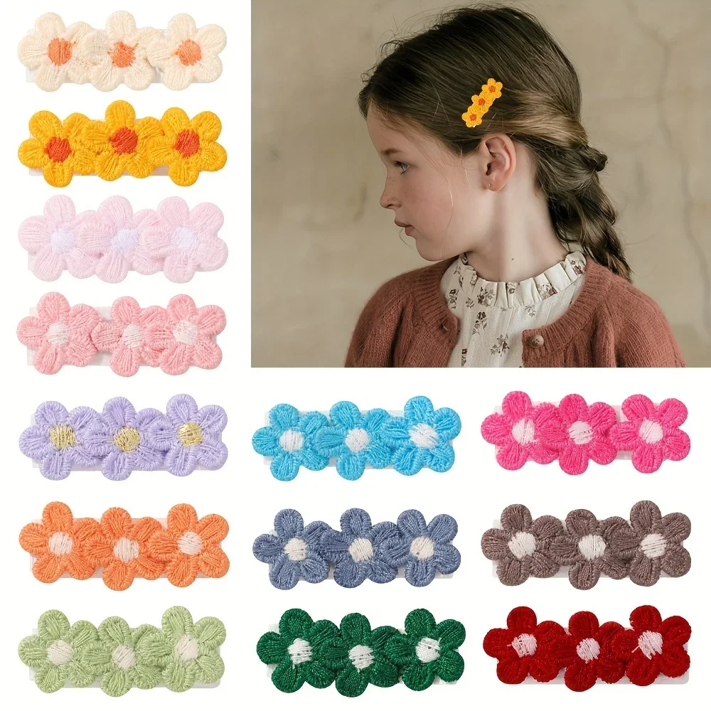 10 Teile/satz Baby Mini Blume Haar Clip Nette Haarnadeln für Kleinkind Kinder Mädchen Schöne Clips Barrettes Kopfbedeckungen Zubehör Geschenke