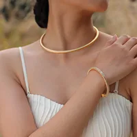 Collier de couple réglable pour femme, tour de cou ouvert, collier de salle, bijoux de déclaration commandés 6