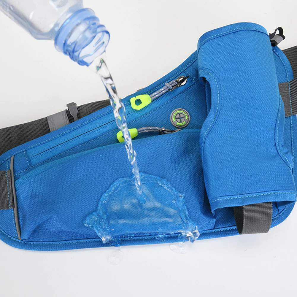 Running Bag Cycling Bag Reflective Hydration Belt Pack Waterproof Large Capacity Water Bottle Holder Bag for Hiking Walking