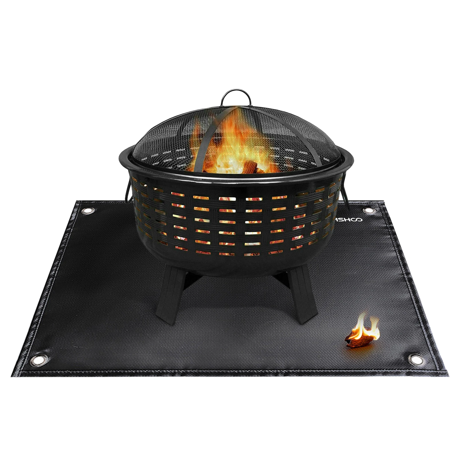 Heavy Duty FirepitMat For Deck Fireproof 36 Inches Layers Fire Pit