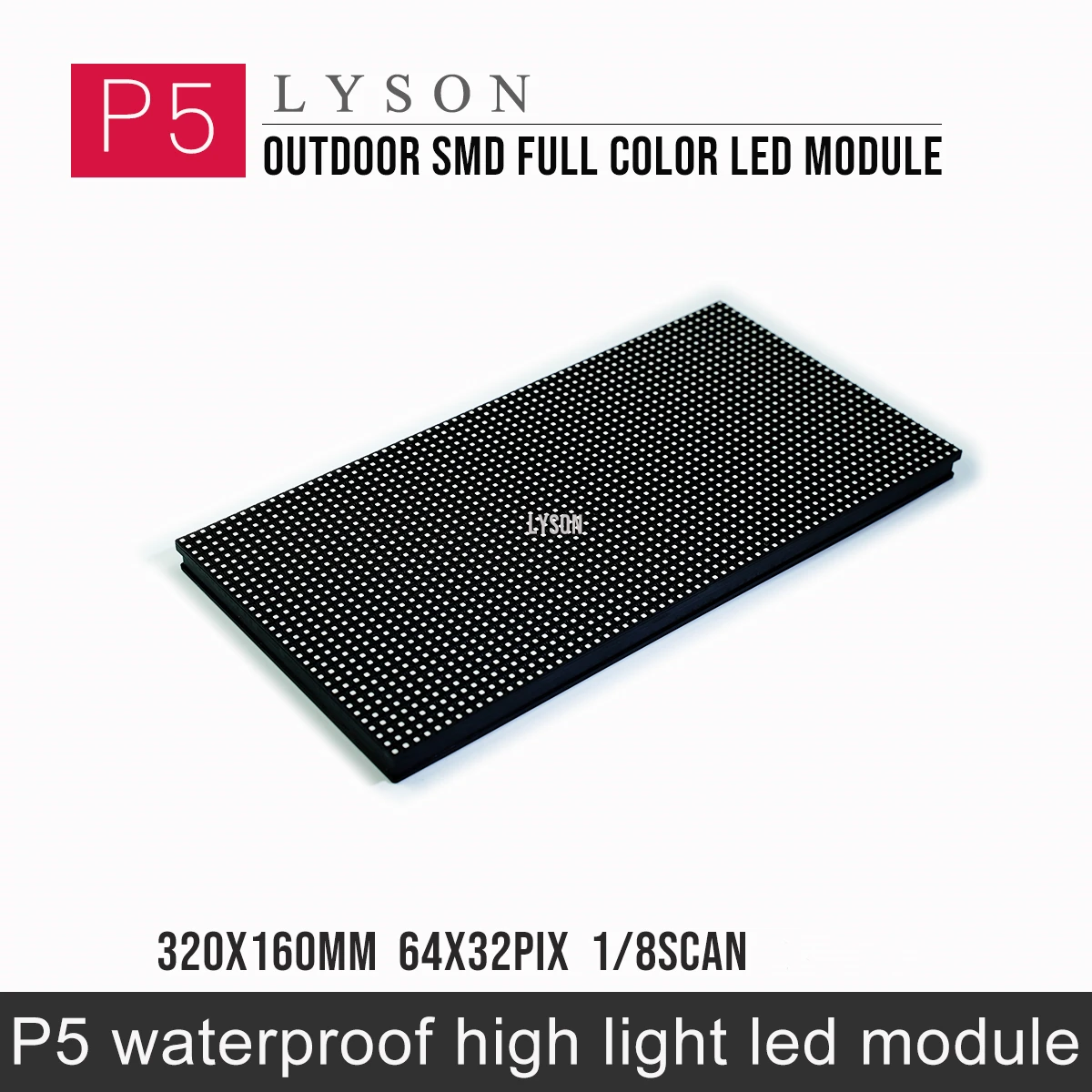 Prezzo Di Fabbrica P5 Pannello Schermo Led A Colori Per Esterni Modulo 320*160Mm 64*32 Pixel