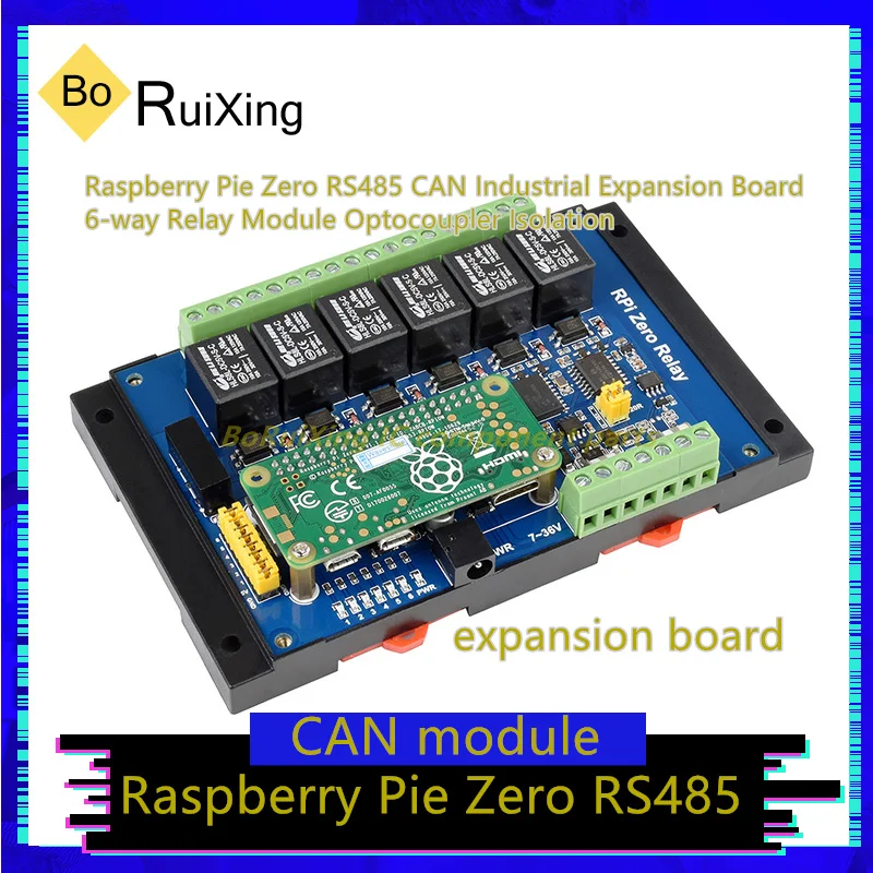 1pcs-lot-rpi-zero-relay-zero-rs485-can-industrial-expansion-board-6-way-relay-module-optocoupler-isolation