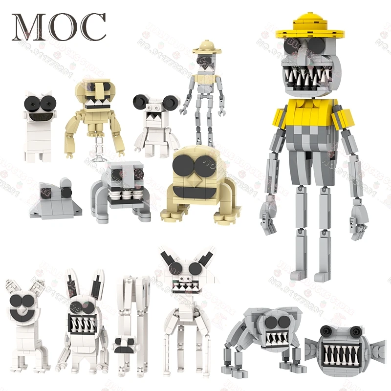 Creativity MOC Game Zoonomaly Building Blocks DIY Horror Zookeeper Action Figure Animals Character Models Assembly Toys For Kids
