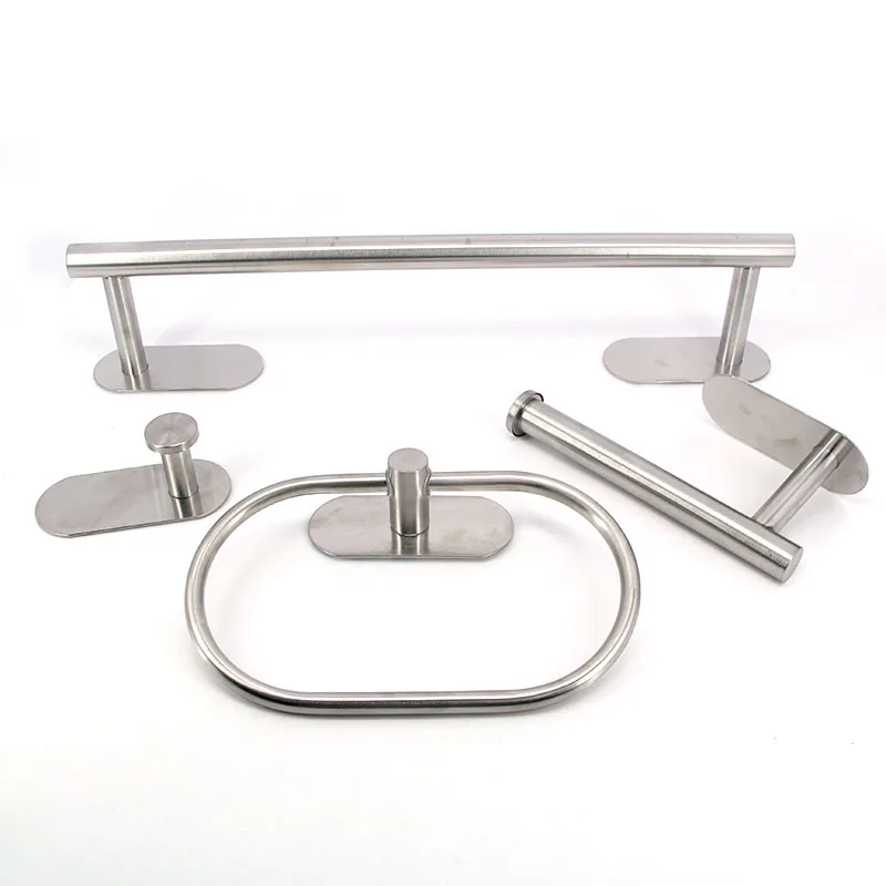 Towel Bar for Bathroom No Drill Punch free Stainless Steel without drill Toilet Tissue Roll Paper Holder Rack Accessories towel rack towel holder towel hooks