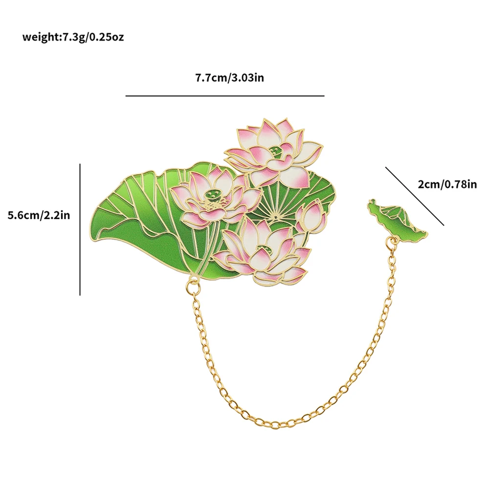 lotus Flower Green Lily Metal Bookmark Page Mark Stationery for Book Lovers Bookworm Gifts Reading Markers for Men Women metal bookmark floral painting bookmark bookmarks stationery supplies
