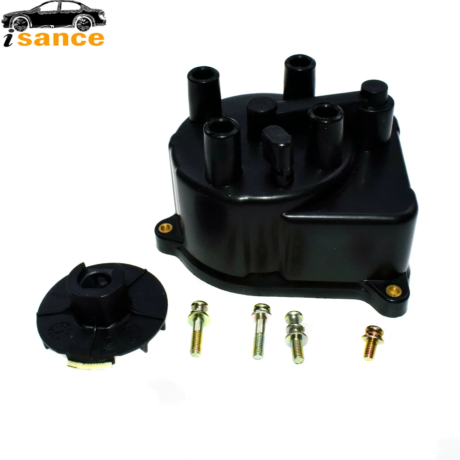 Isance New Distributor Cap Distributor Rotor For 1996-2000 Honda Civic CX DX EX LX 1.6L 30102P54006 30103P08003