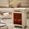 Fireplace  Electric Home Independent Living Room Decorating Warming Villa Built-In Flame Heating Stove Heater 5