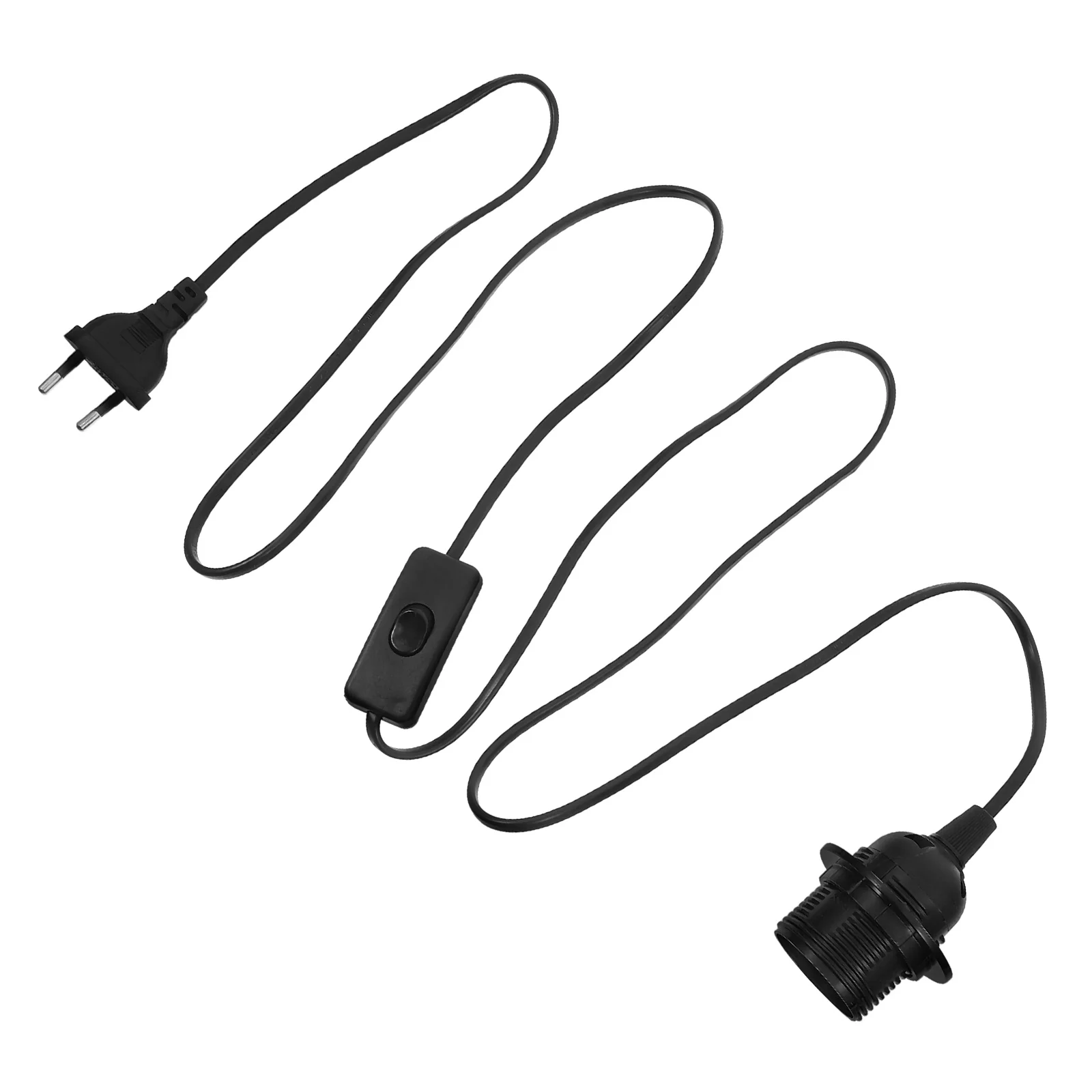 18m E14 Socket Lamp Cord Cable With Push Button Switch For Kitchen Living Room Bathroom Basement Light Extender Lighting