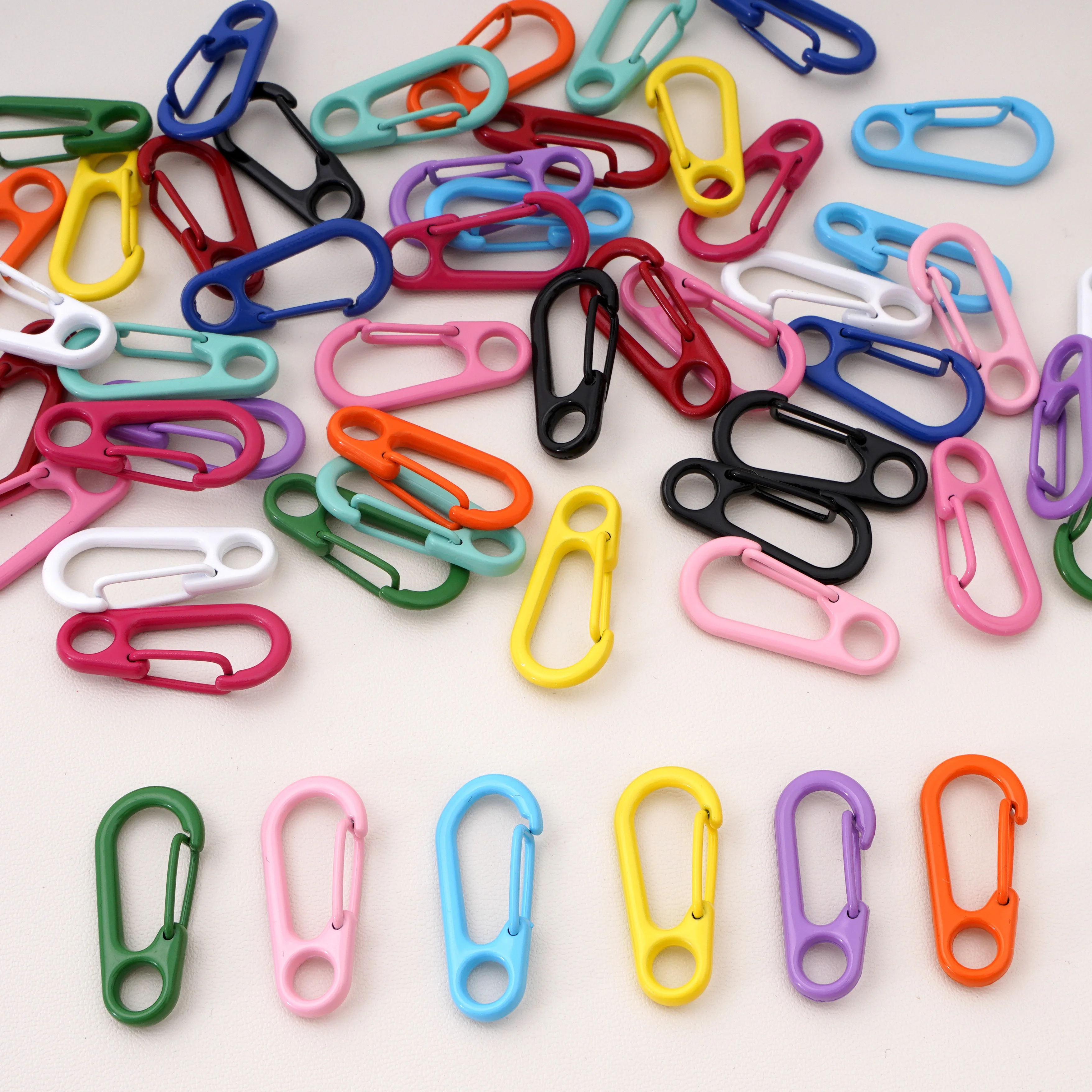 2/10 stücke Bunte Hummer Schlüssel Verschlüsse Karabiner Haken Puppen/Etikett Hand Tag Stecker Backen Farbe Für Schmuck Machen DIY Zubehör