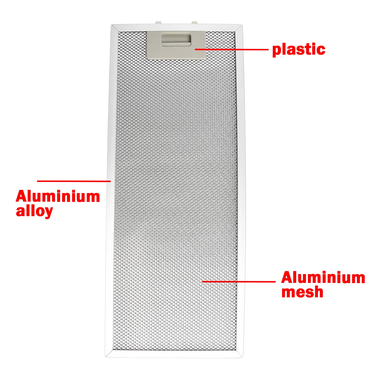 

1pcs Stainless Steel Silver Cooker Hood Filters Metal Mesh Extractor Vent Filter 192 X 471 X 9mm Heating Cooling Vents