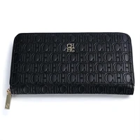 CH Fashion Classic Women's Small Wallet Standard Wallet Solid Color Design Multi-Letter Embossed Women's Coin Purse Luxury - Image 2