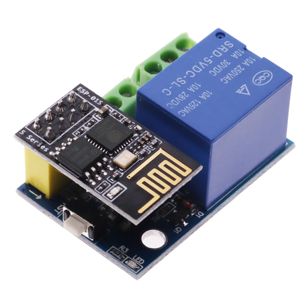ESP8266 ESP-01S 5V WiFi Relay Module Temperature Sensor DS18B20