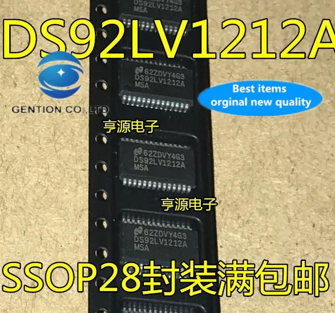 

10 шт., 100% оригинальные новые модели памяти DS92LV1212A DS92LV1212AMSA SSOP28, микросхемы IC