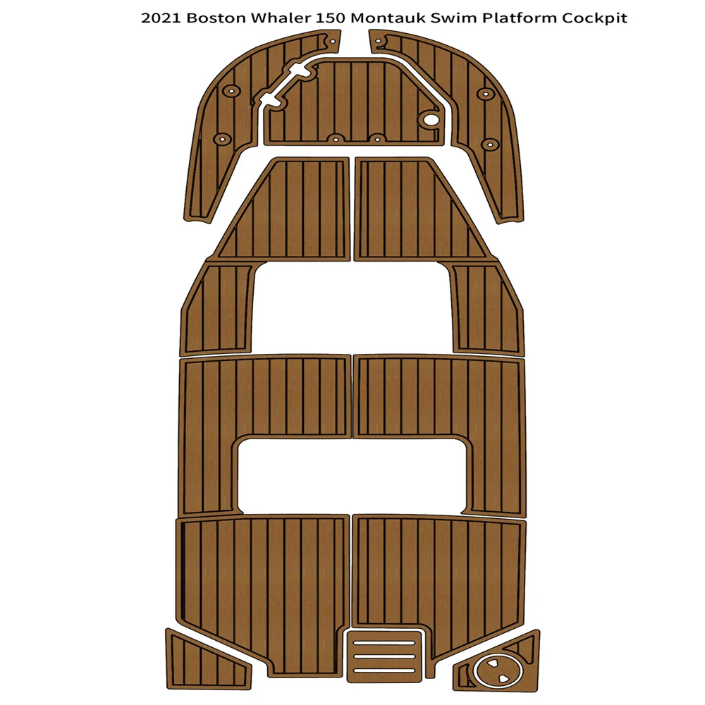 

2021 Boston Whaler 150, монтажная платформа для плавания, коврик для кабины, лодки, искусственный Тиковый напольный коврик из вспененного этилвинилацетата, самоклеящийся морской коврик