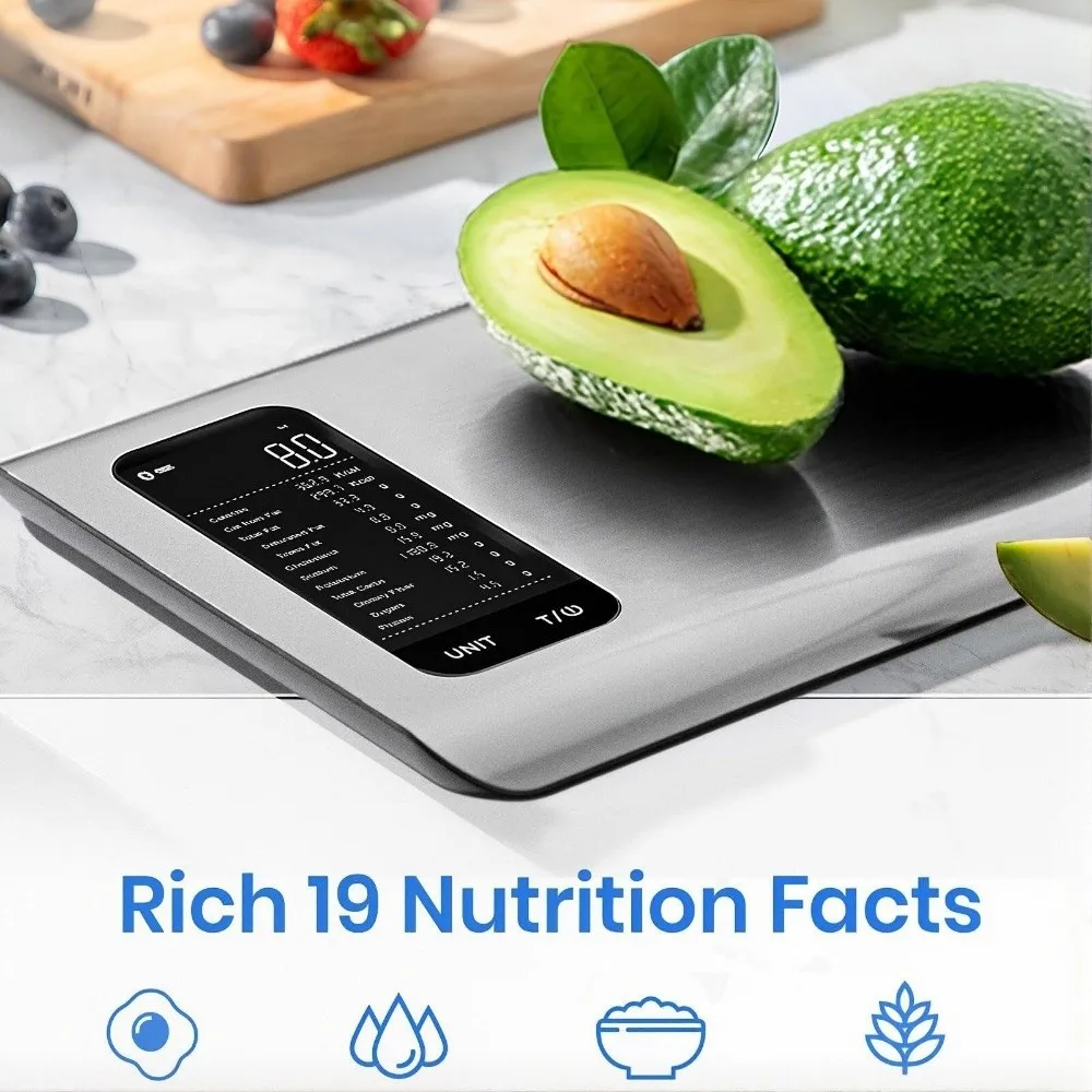 Smart Digital Nutrition Kitchen Scale For Goal Progress Tracking_voghion.com