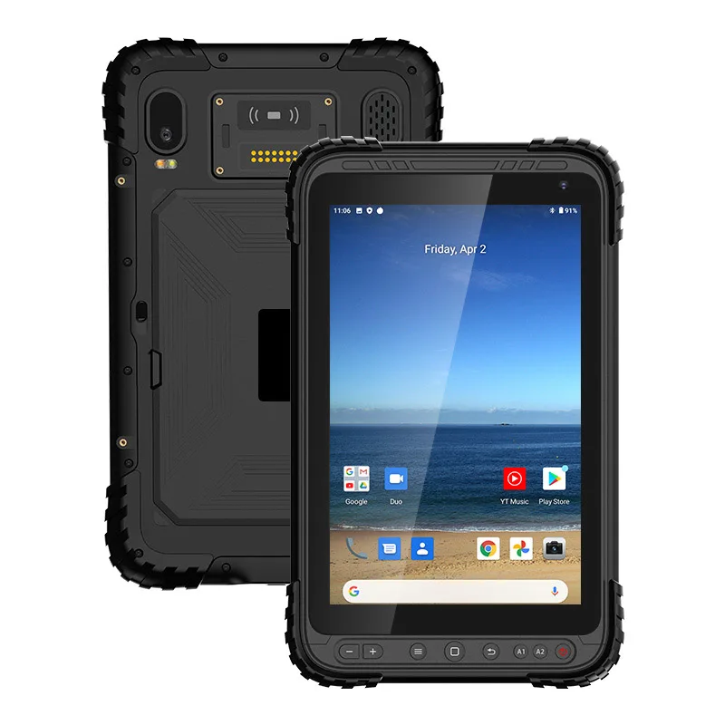 new android cell phones UNIWA P888 IP67 Rugged Waterproof 8 Inch Tablet PC Qualcomm Octa Core Industiral Android 10 Tablet Phone 32G/64G ROM 9000mAh NFC recommended cell phone for gaming Android Phones