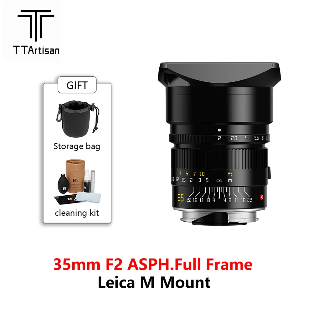 

TTArtisan APO-M 35 мм F2 ASPH. Полнокадровый объектив с большой диафрагмой для Leica M-Mount Cameras Leica M-M M240 M3 M6 M7 M8 M9 M10
