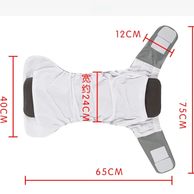 Waterproof Breathable Pregnant Women Elderly Etc Incontinence Care Diaper Reusable Adult Washable Cloth Diaper（43cm-127cm） 4