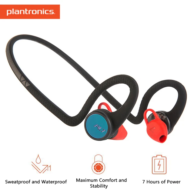 Plantronics - Auriculares intraurales inalámbricos Bluetooth BackBeat FIT  2100 (Poly) - Auriculares de entrenamiento resistentes al sudor y al agua 