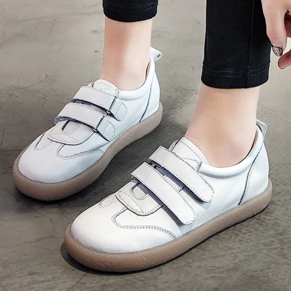 

New Women Flat Shoes Soft Genuine Leather Mother Shoes Comfort Casual Soft Sole Shoes Female Autumn Women Loafer ks838
