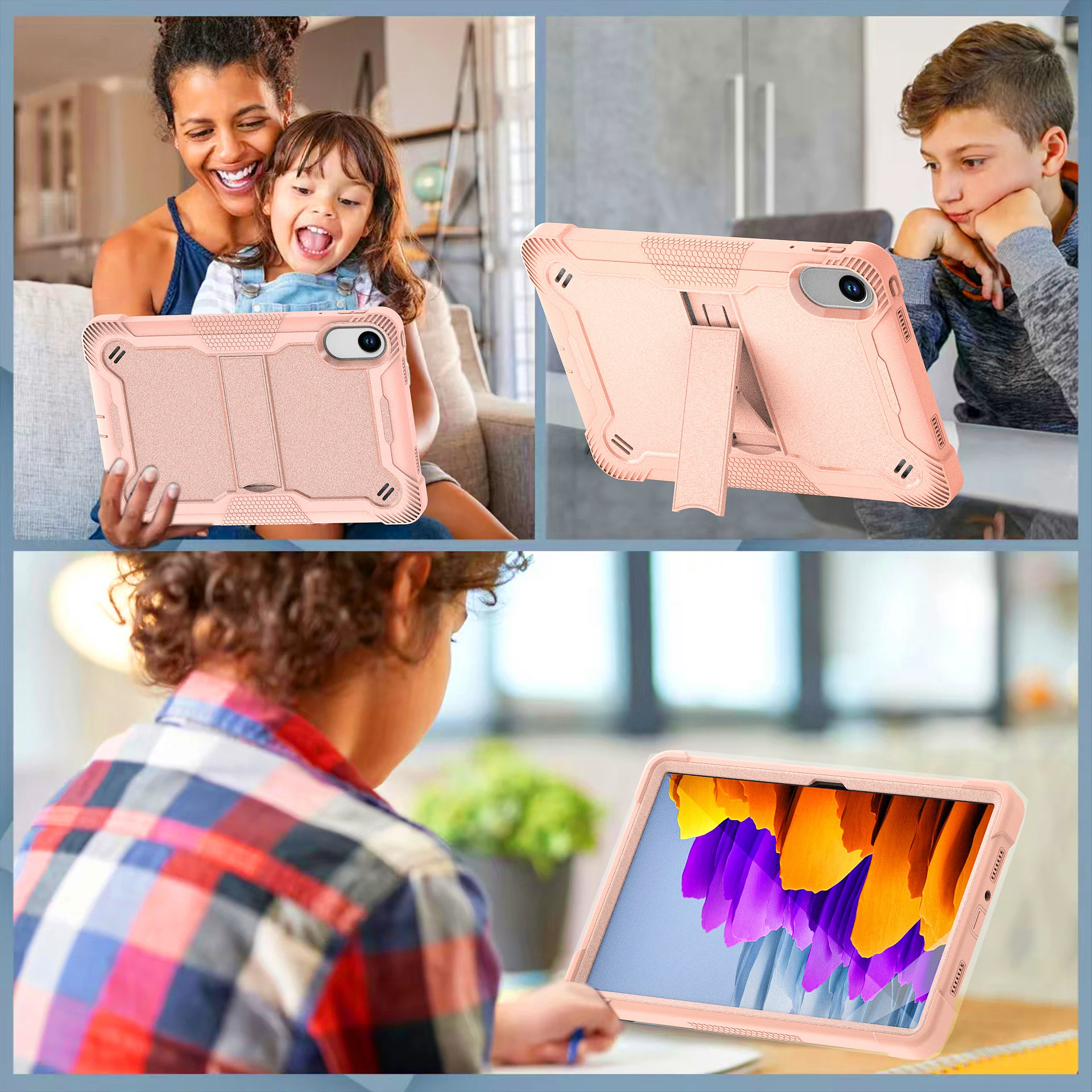 Durable Protective Tablet Stand Cover with Armor Design