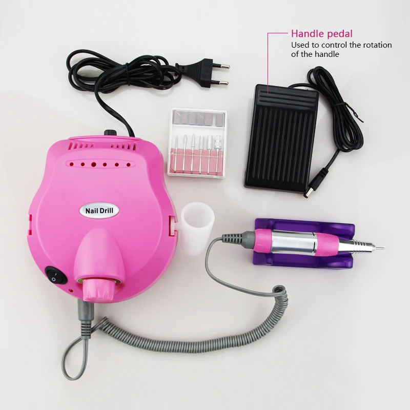 Nail Drill 35000/20000 RPM Electric Nail Drill Machine Mill Cutter Sets for Manicure Nail Tips Pedicure File