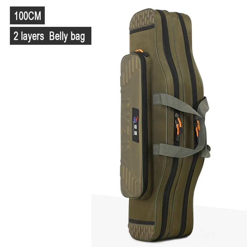 釣り道具用の軽量2〜4段の釣り竿バッグ,魚を捕まえるためのルアーの箱,釣り道具,耐水性の保管,130cmの耐性ケース 釣り道具用の軽量2〜4段の釣り竿バッグ,魚を捕まえるためのルアーの箱