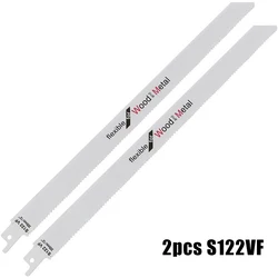 HCS S122VF 300mm 11.8In Reciprocating Saw Blade High-carbon Steel For Metal Wood PVC Tube Cutting Power Tools Accessories