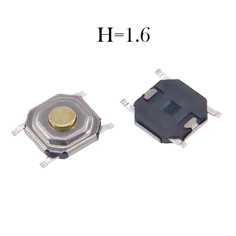 Tactical Push Button Switch Metal 5.2x5.2x1.5mm to 9mm 4PIN SMT Key Speaker Audio PER 50PCS