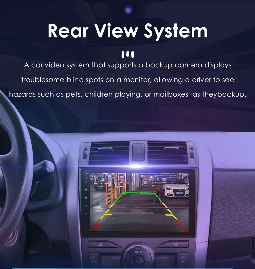 Hizpo 8 Core 8+128G For Toyota Corolla E140/150 2007 - 2012 2Din Android Car Radio Multimedia Video Player Autoradio Carplay GPS