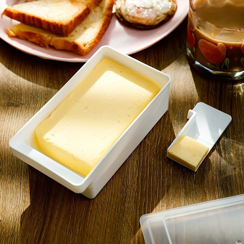 Multi Functional Butter and Cheese Storage Box with Lid - Perfect for Fresh Slicing and Seasoning Organization in The Kitchen 4
