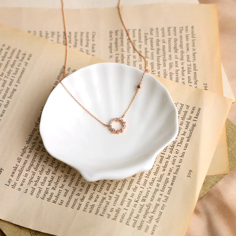 작은 접시 쉘 플레이트 금속 주얼리 사진 소품 목걸이 귀걸이 촬영 배경 장식 스튜디오 사진 액세서리