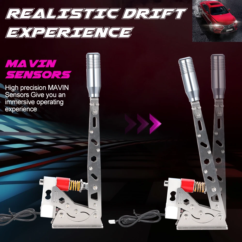 Game Handbrake Pc Usb Simracing Sim Racing Cockpit Drift Hand Brake Lever Steering Wheel Simulator El Brakes Load Cell System racing handbrake